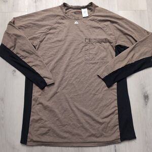 Bulwark FR Shirt Mens XL Multi Color Flame Resistant Crew Neck Long Sleeve